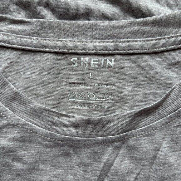 SHEIN Women's Cute Cow Print Grey and Black Tee Graphic Casual Top NIB - Picture 7 of 7